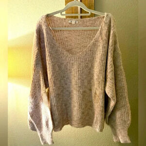 NWOT GeeGee Cozy blush pink oversized sweater L